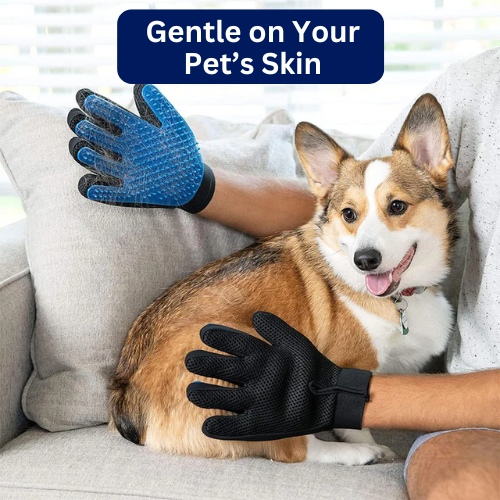 Gentle pet gloves for dog