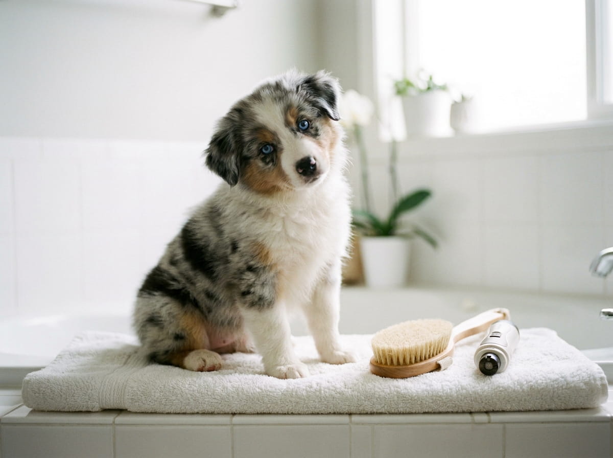 Grooming your puppy by Huesom