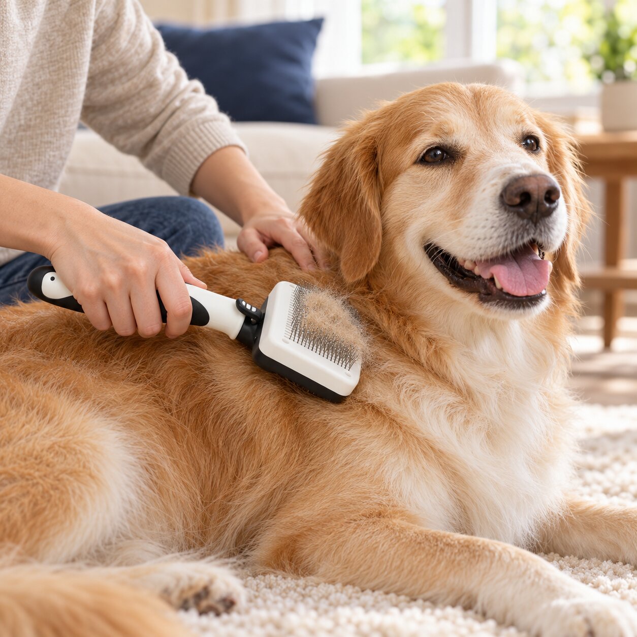 Self-Cleaning Pet Brush
